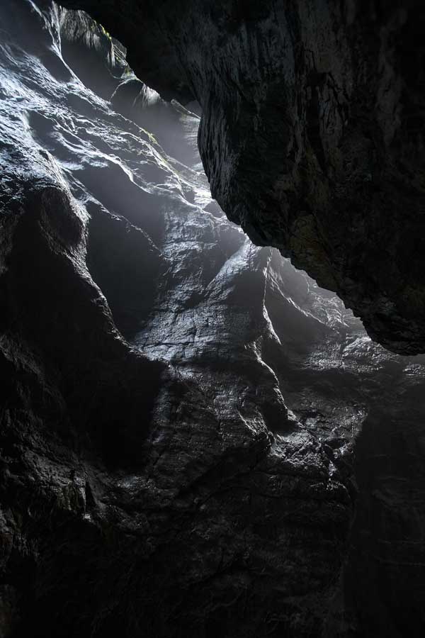 Bizarre Formationen geschaffen durch die Kraft des Wassers
