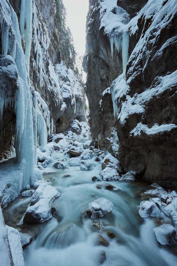 Klamm im südlichen Teil