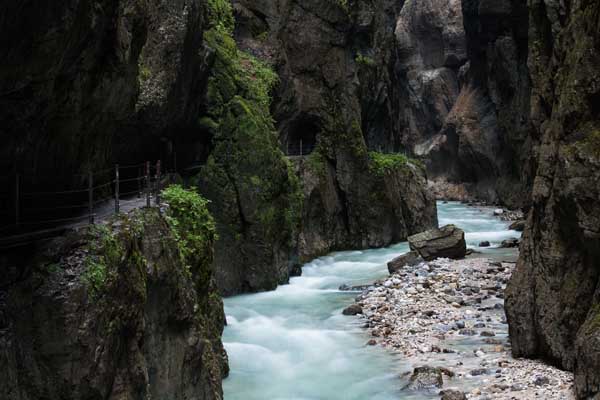 Blick durch die Partnachklamm